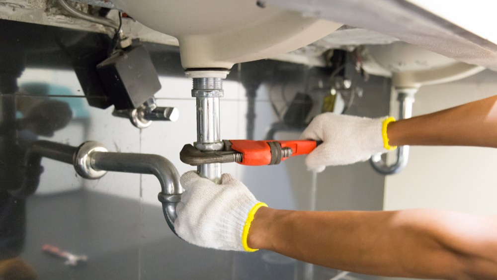 Commercial plumbing installation